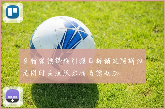 多特蒙德锋线引援目标锁定阿斯拉尼同时关注沃尔特马德动态